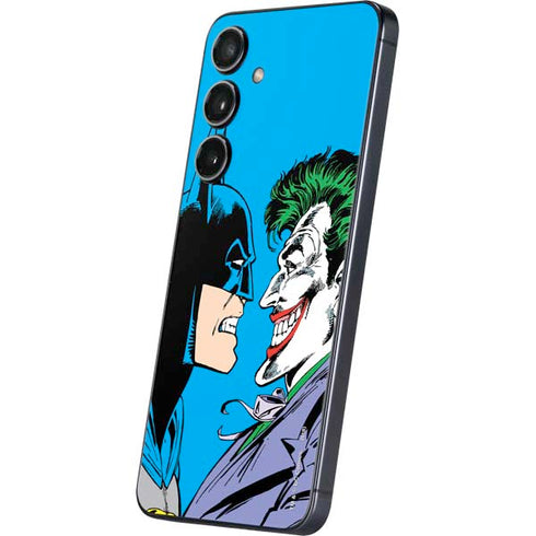 DC Comics The Joker vs Batman Vintage art Galaxy S25 Skin